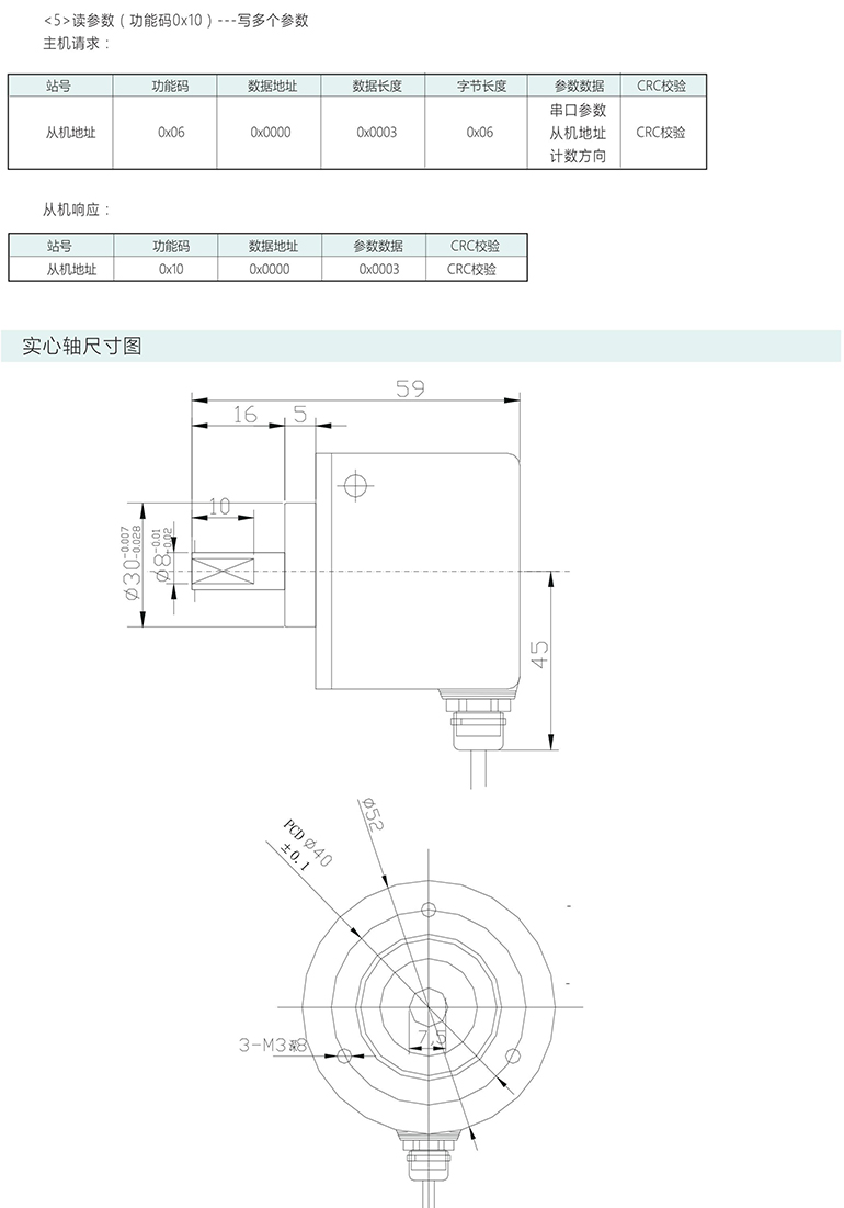 絕對式編碼器 ESP50-S系列 RS485